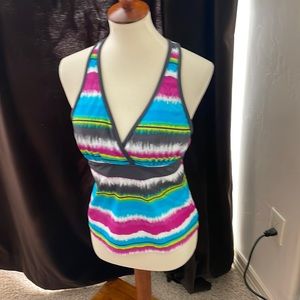 Multi color tankini top